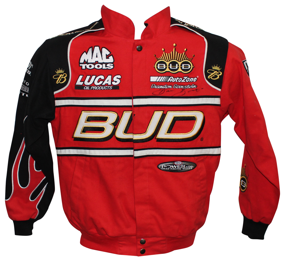 Brandon Bernstein Autographed NHRA Budweiser Racing S Jacket BAS