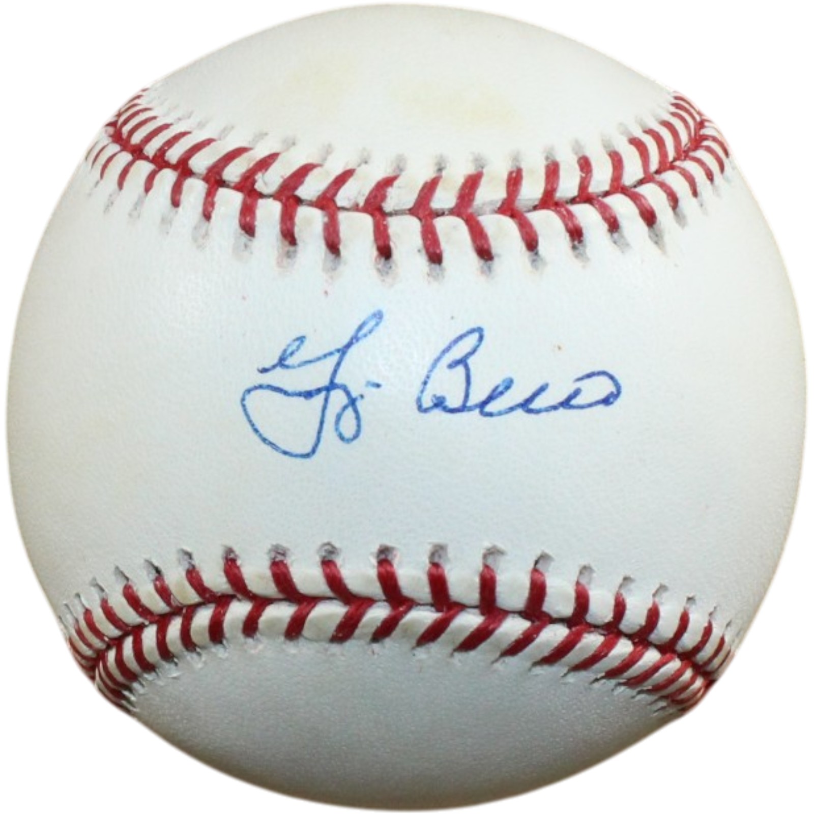 Yogi Berra Autographed/Signed New York Yankees OML Baseball Beckett 56496