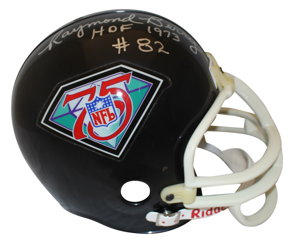 Gino Marchetti & Raymond Berry Signed 75th Anniversary Custom Helmet JSA