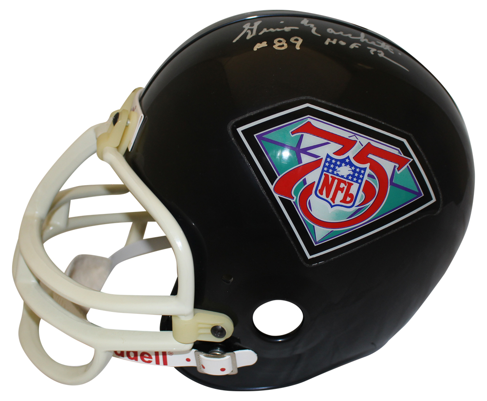 Gino Marchetti & Raymond Berry Signed 75th Anniversary Custom Helmet JSA