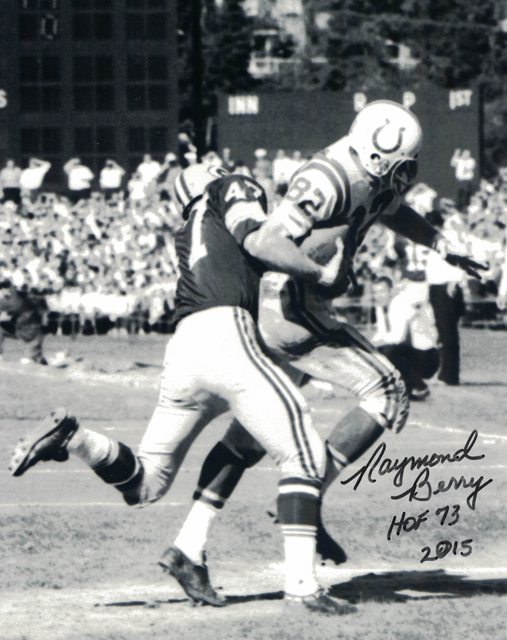 Raymond Berry Autographed/Signed Baltimore Colts 8x10 Photo HOF 30121