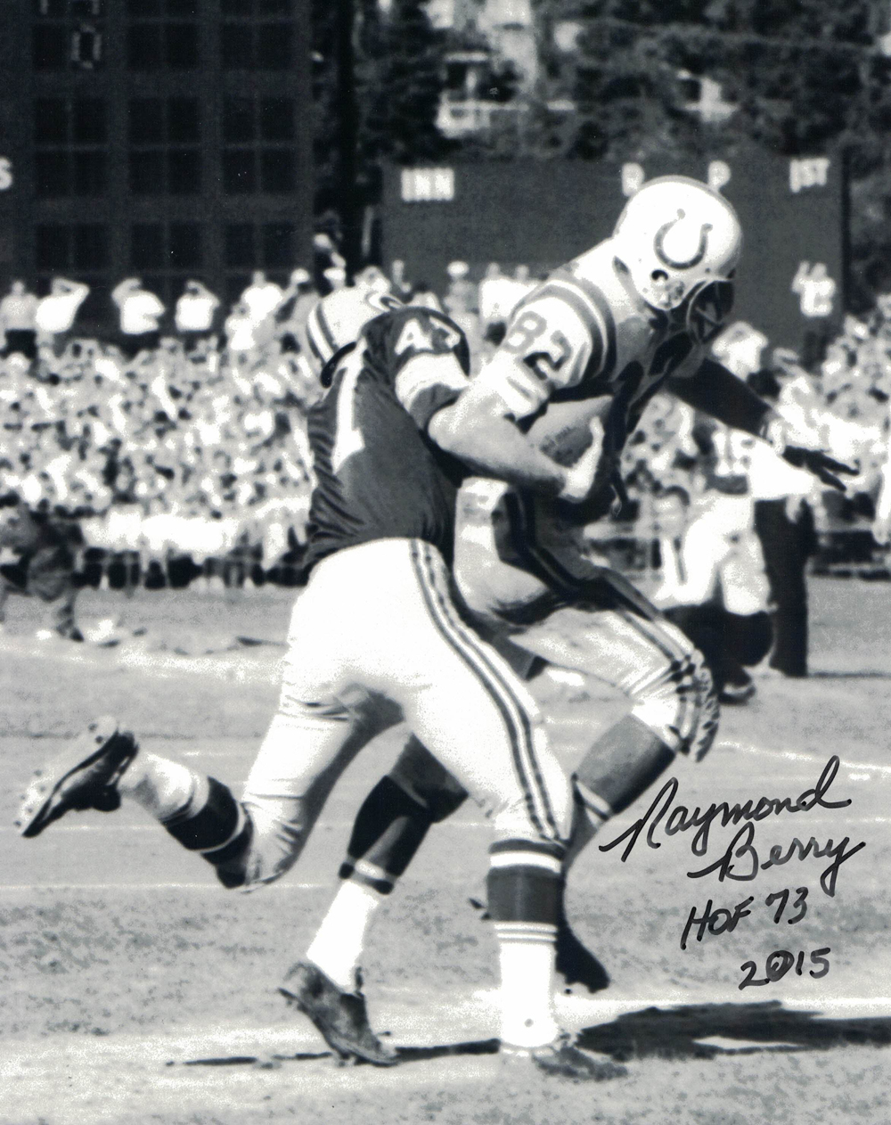 Raymond Berry Autographed/Signed Baltimore Colts 8x10 Photo HOF 30121
