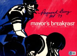 Raymond Berry Signed Baltimore Colts 1973 Mayor's Breakfast Folder Beckett 57221
