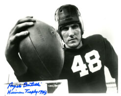 Angelo Bertelli Signed Notre Dame 8x10 Photo Heisman 1943 PSA