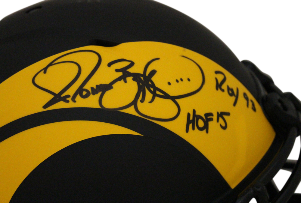 Jerome Bettis Signed Los Angeles Rams Authentic Eclipse Helmet 2 Insc BAS 32470
