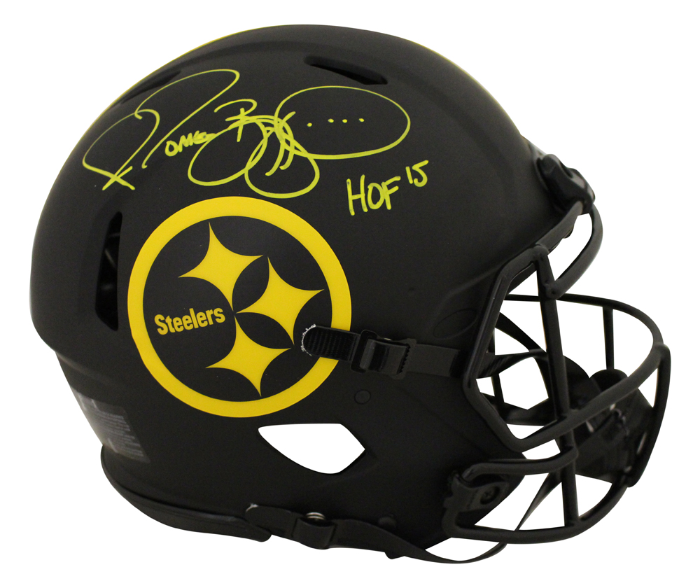 Jerome Bettis Signed Pittsburgh Steelers Authentic Eclipse Helmet HOF BAS 28155
