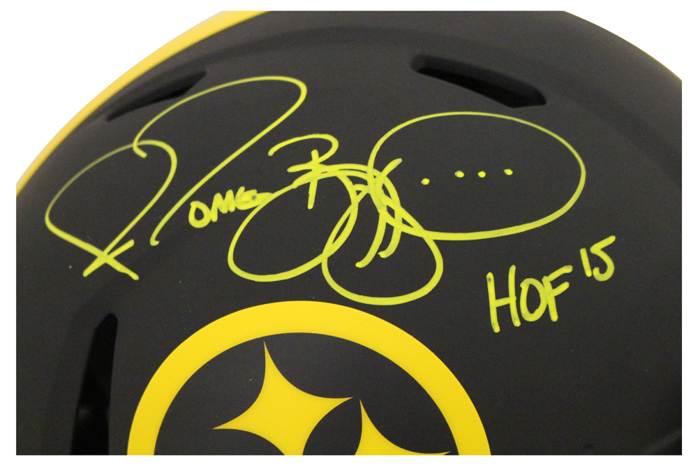 Jerome Bettis Signed Pittsburgh Steelers Authentic Eclipse Helmet HOF BAS 28155
