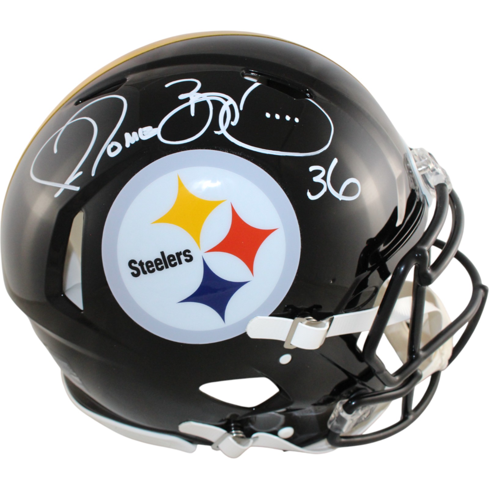 Jerome Bettis Signed Pittsburgh Steelers Authentic Helmet Beckett Witness 51680