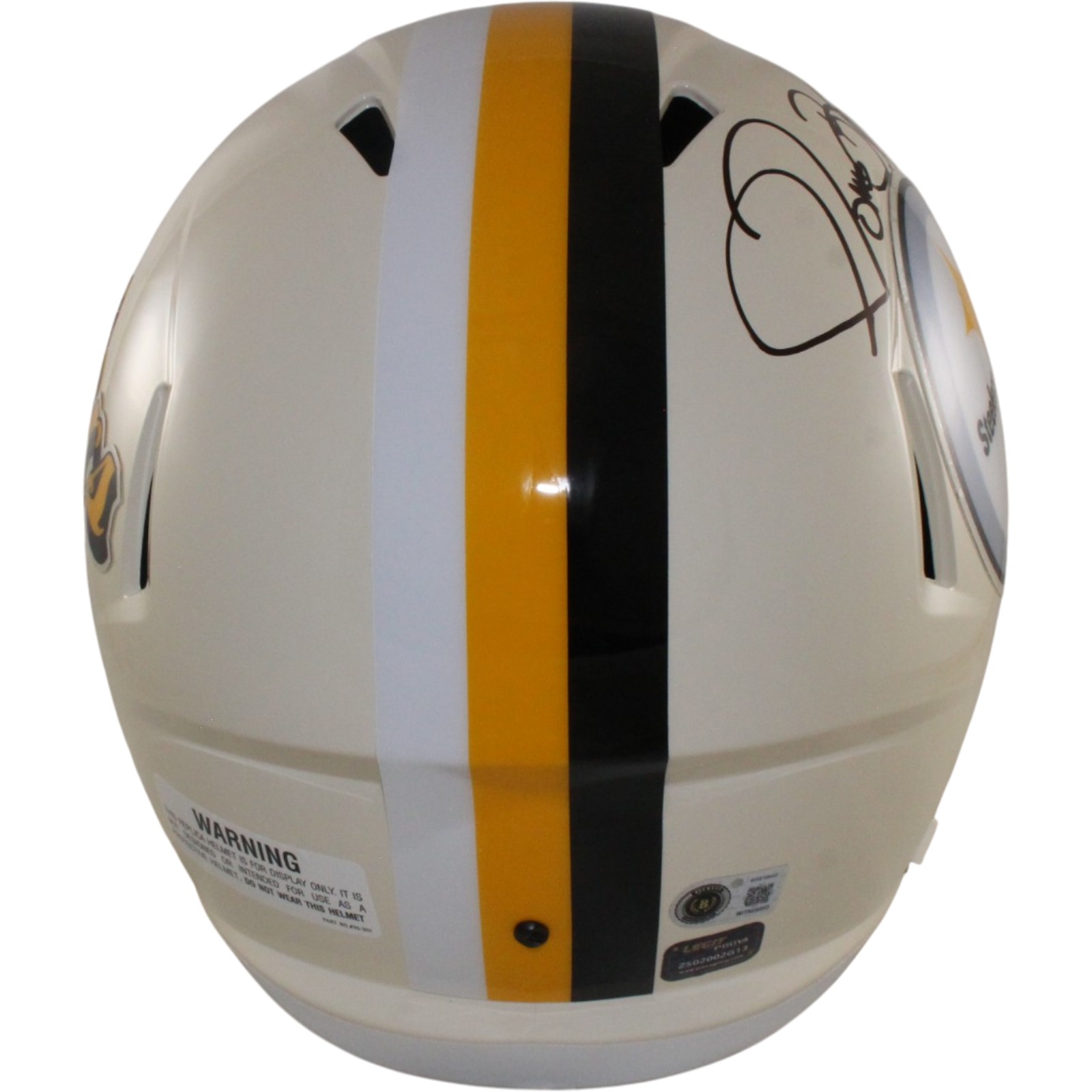 Jerome Bettis Autoographed Pittsburgh Steelers F/S Retro Helmet Beckett W 57529 3 Jerome Bettis Autoographed Pittsburgh Steelers F/S Retro Helmet Beckett W 57529
