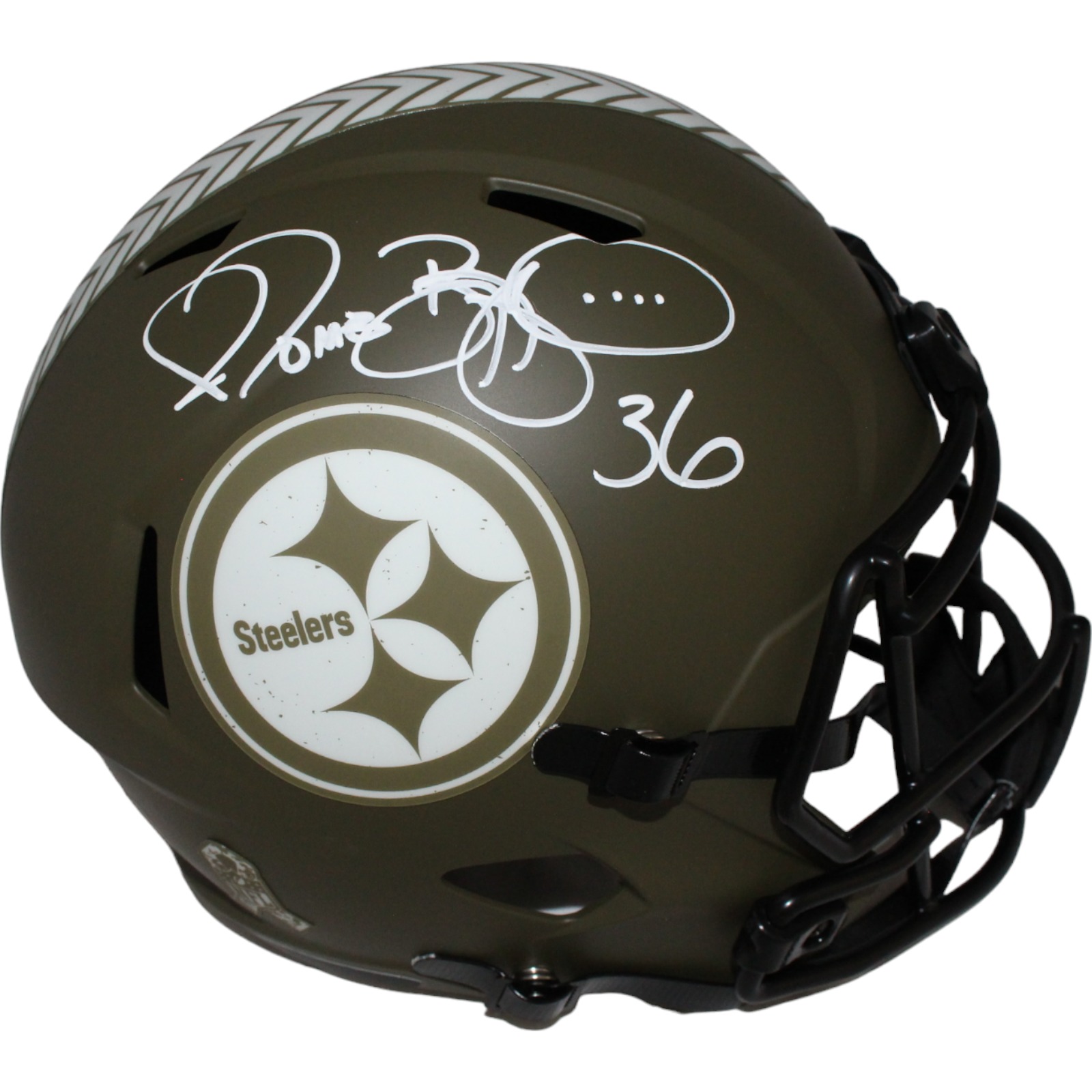 Jerome Bettis Autographed Pittsburgh Steeler F/S Helmet Salute BAS