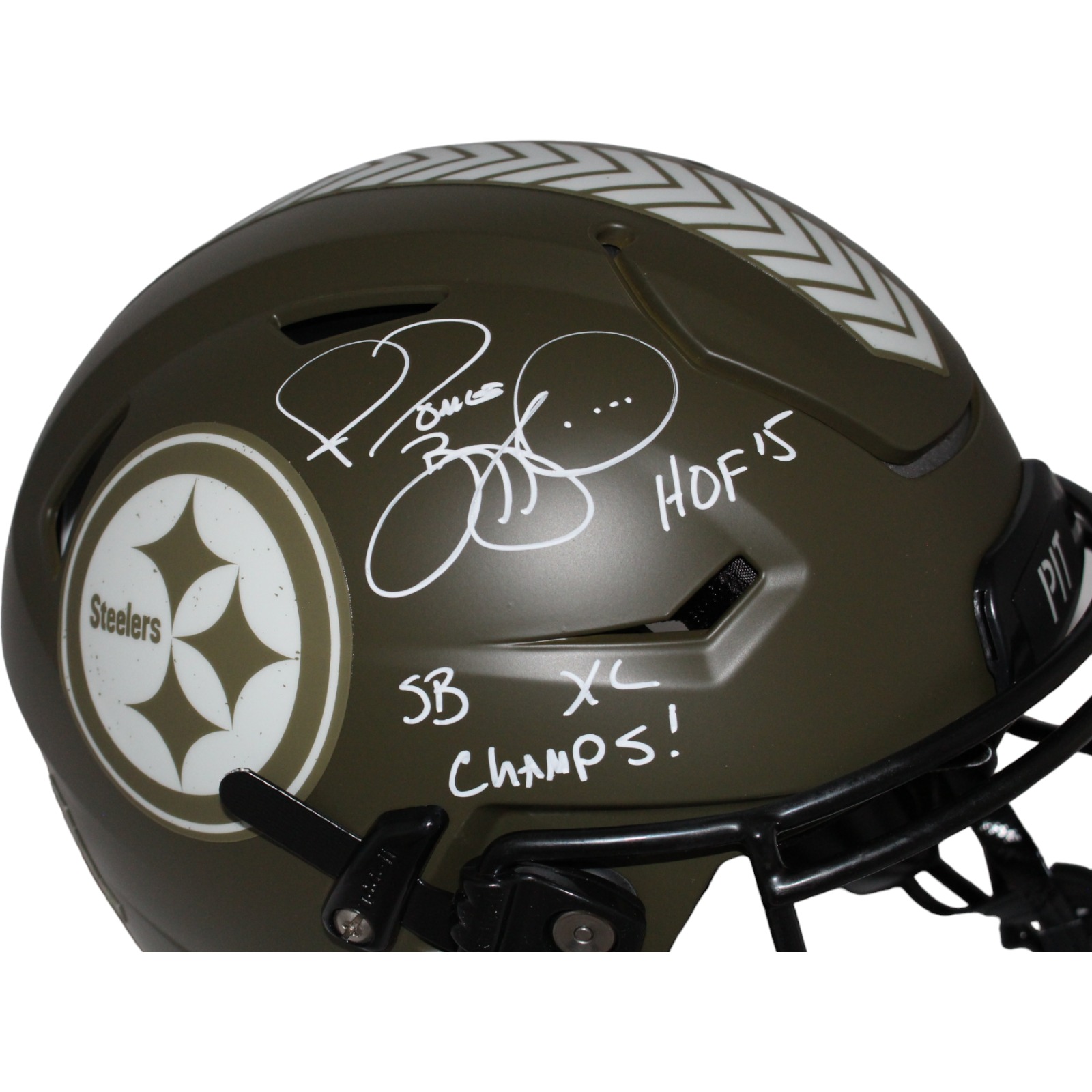 Jerome Bettis Signed Pittsburgh Steelers Pro Salute Flex Helmet Beckett