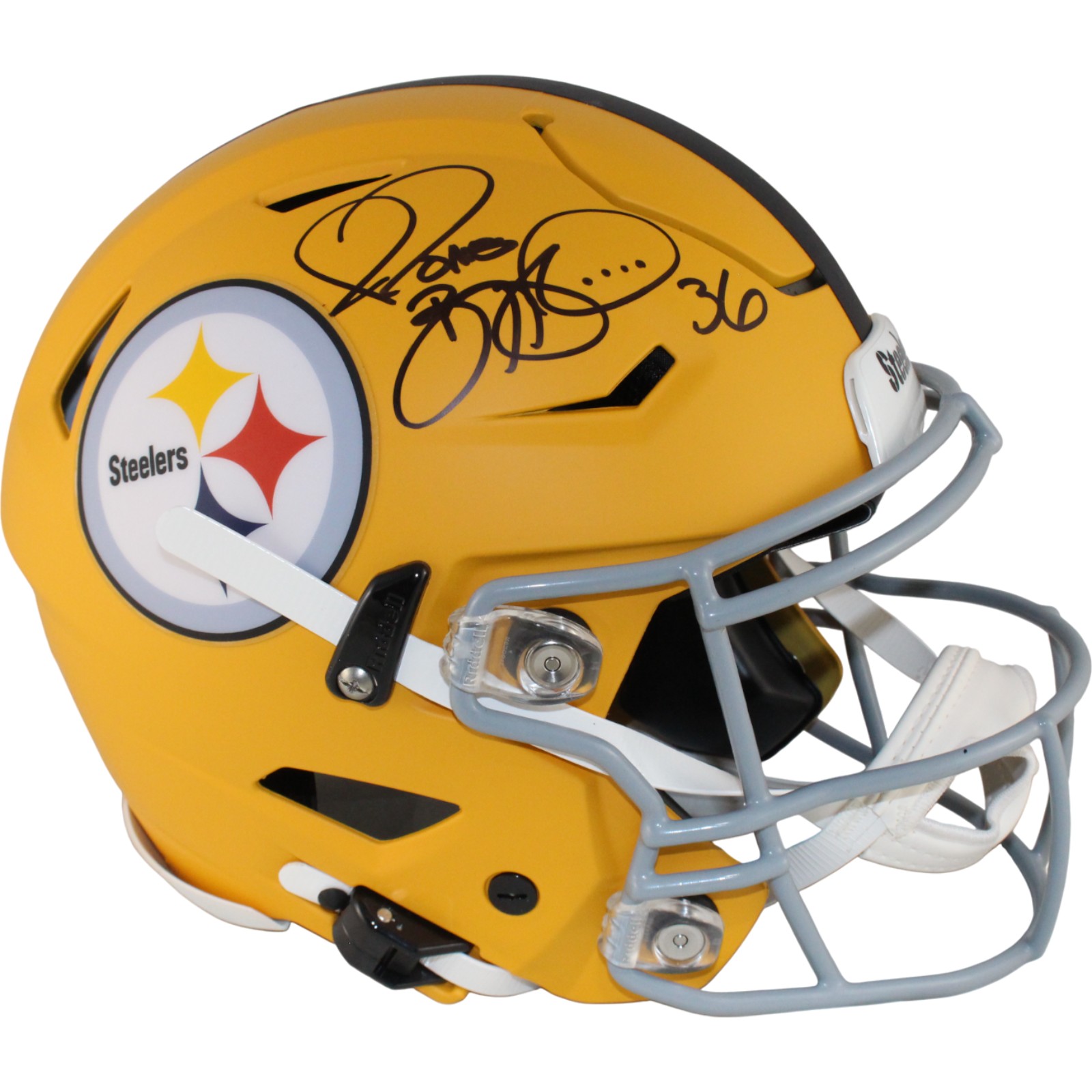 Jerome Bettis Signed Pittsburgh Steelers 25 Alt SpeedFlex Helmet Beckett 54078
