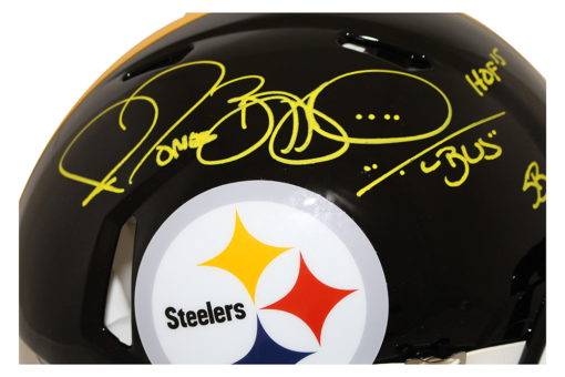 Jerome Bettis Signed Pittsburgh Steelers Authentic Speed Helmet 3 Insc BAS 28156