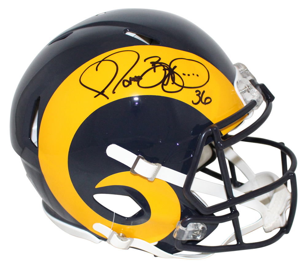 Jerome Bettis Signed Los Angeles Rams Authentic 1981-99 Speed Helmet BAS