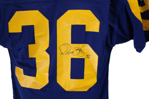 Jerome Bettis Autographed St Louis Rams Russell Authentic Blue 44 Jersey 13665