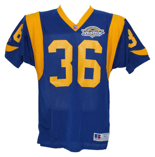 Jerome Bettis Autographed St Louis Rams Russell Authentic Blue 44 Jersey 13665
