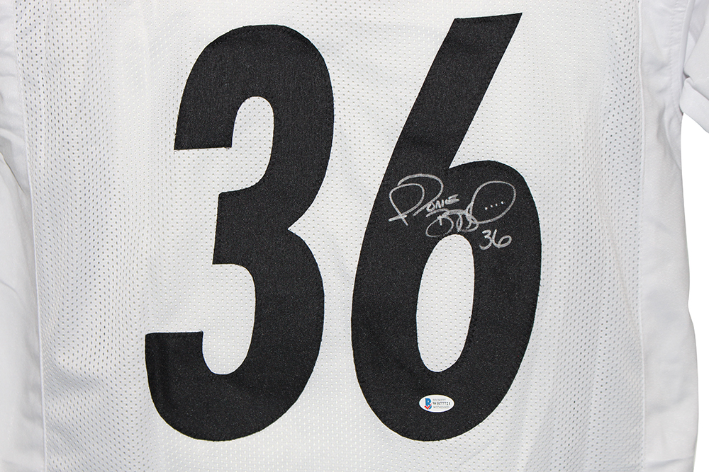 Jerome Bettis Autographed/Signed Pro Style White XL Jersey BAS 28151
