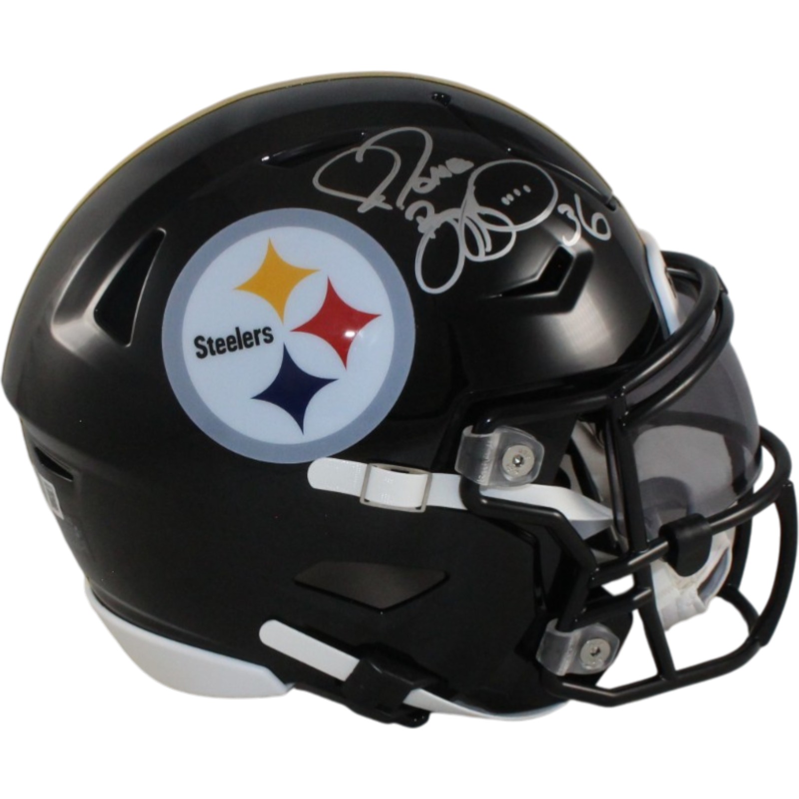Jerome Bettis Autographed Pittsburgh Steelers Mid-Size Midi Helmet Beckett 55270