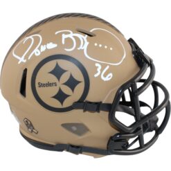 Jerome Bettis Autographed Pittsburgh Steelers 23 STS Mini Helmet Beckett 51650