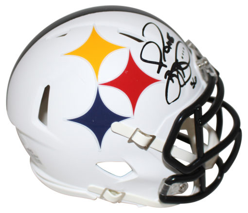 Jerome Bettis Autographed/Signed Pittsburgh Steelers AMP Mini Helmet JSA 25431
