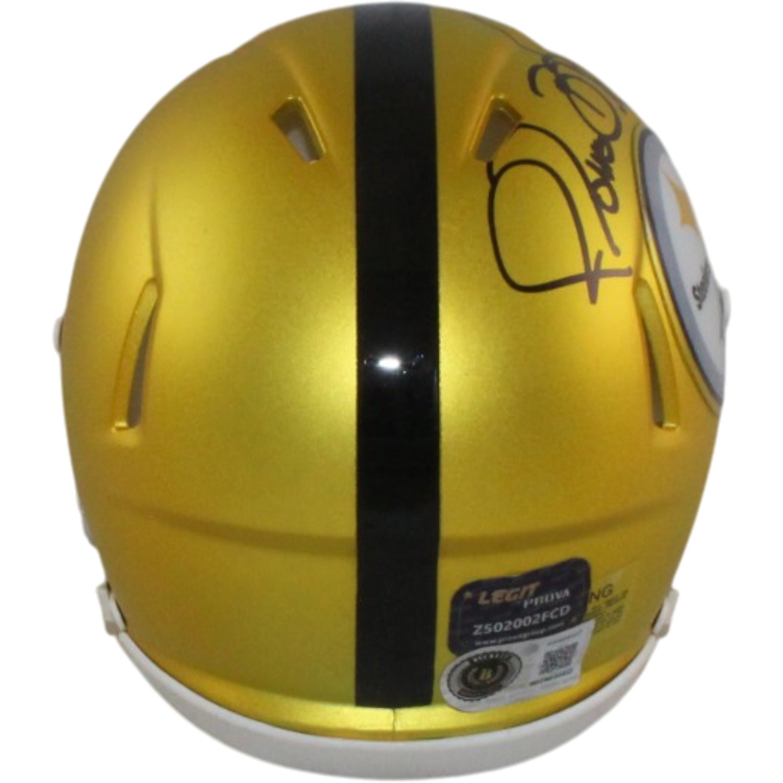 Jerome Bettis Signed Pittsburgh Steelers Blaze Mini Helmet Beckett WIT 57535 3 Jerome Bettis Signed Pittsburgh Steelers Blaze Mini Helmet Beckett WIT 57535