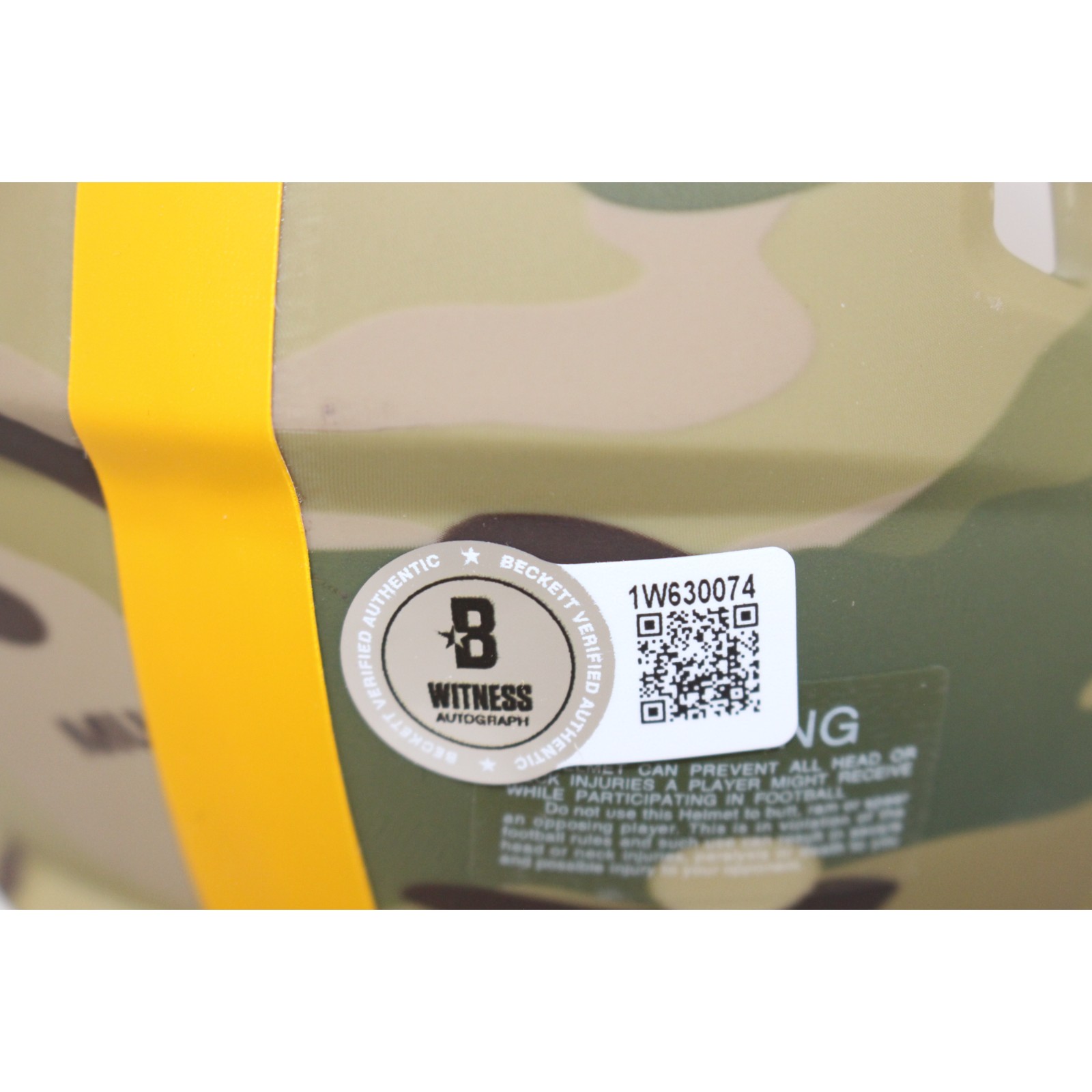 Jerome Bettis Autographed Pittsburgh Steelers Camo Mini Helmet Beckett 51645 4 Jerome Bettis Autographed Pittsburgh Steelers Camo Mini Helmet Beckett 51645