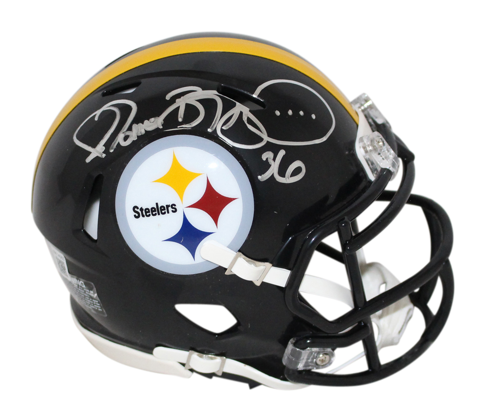Jerome Bettis Autographed Pittsburgh Steelers Speed Mini Helmet BAS 32467