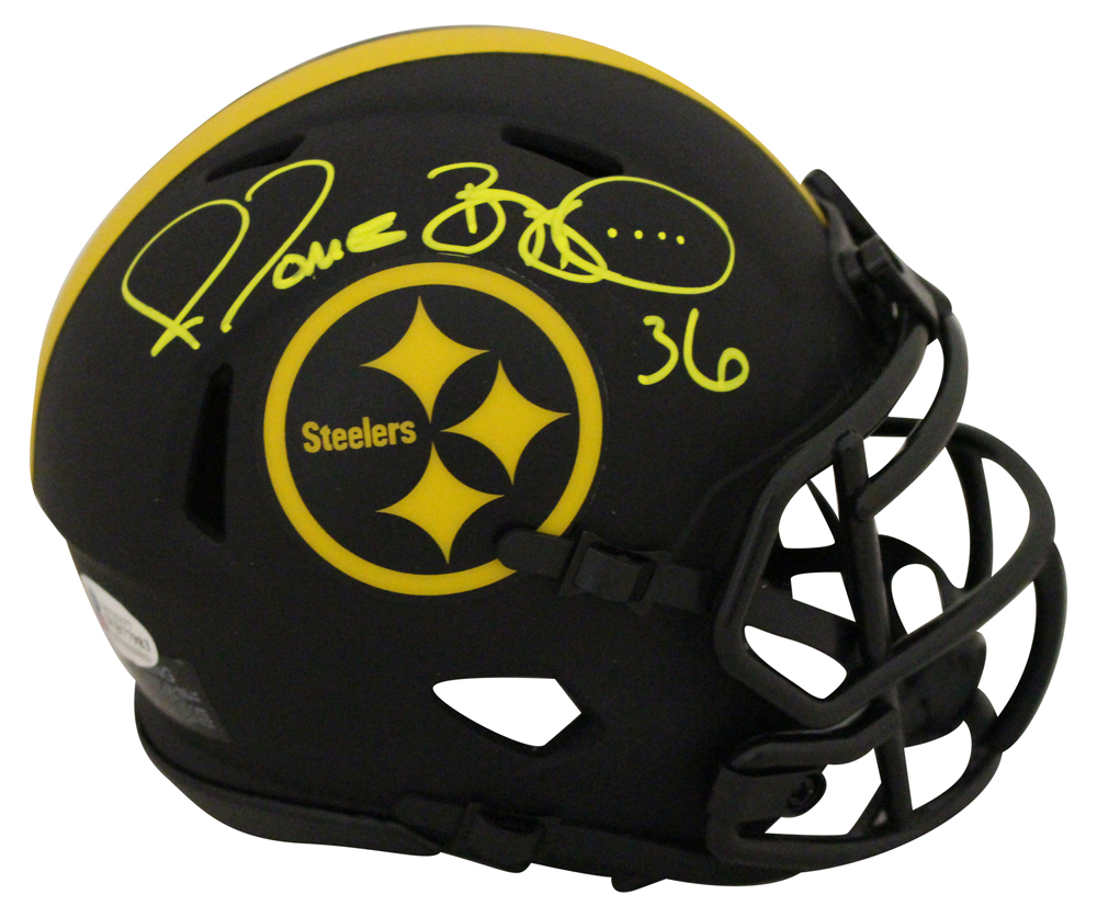 Jerome Bettis Autographed Pittsburgh Steelers Eclipse Mini Helmet BAS 28149