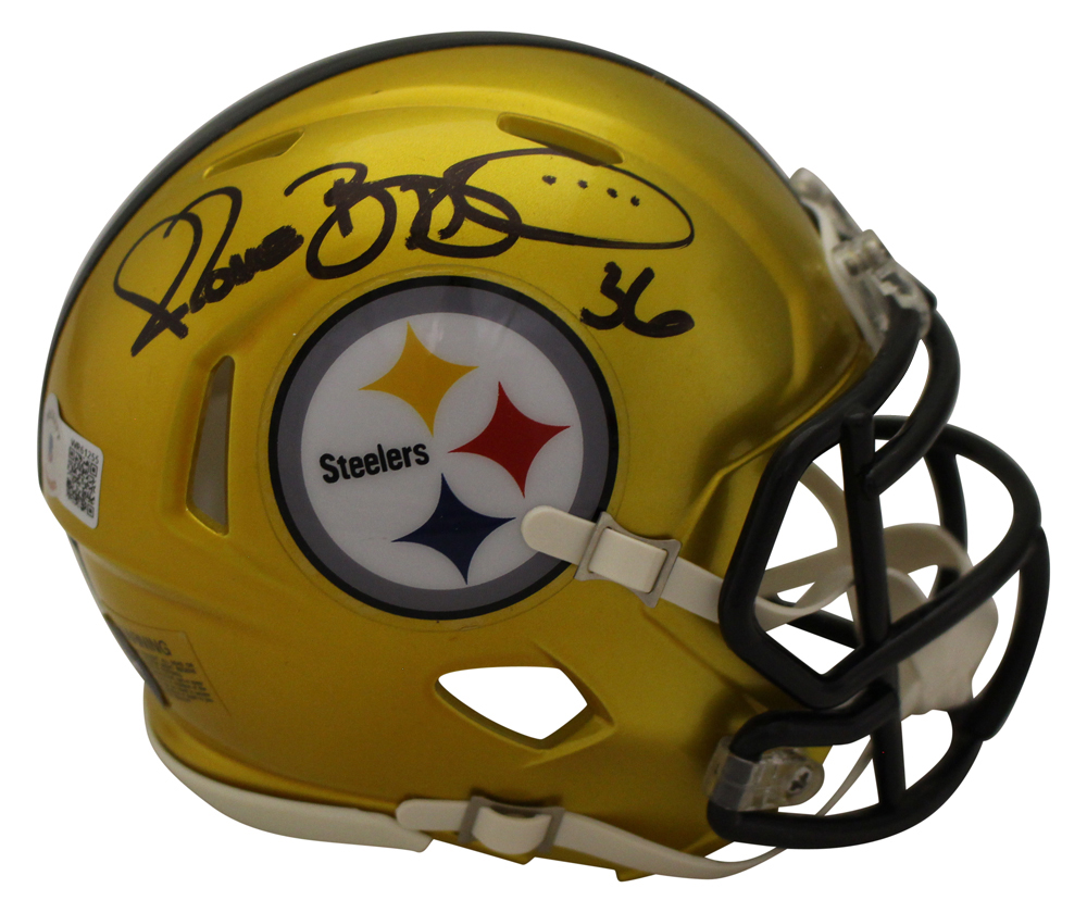 Jerome Bettis Autographed Pittsburgh Steelers Flash Mini Helmet Beckett
