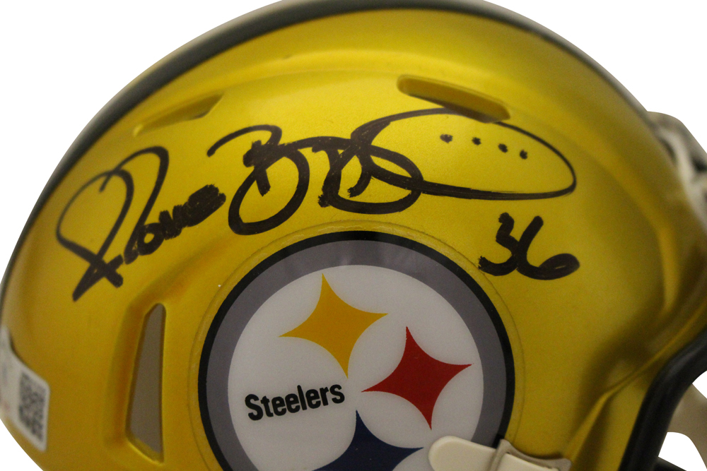 Jerome Bettis Autographed Pittsburgh Steelers Flash Mini Helmet Beckett