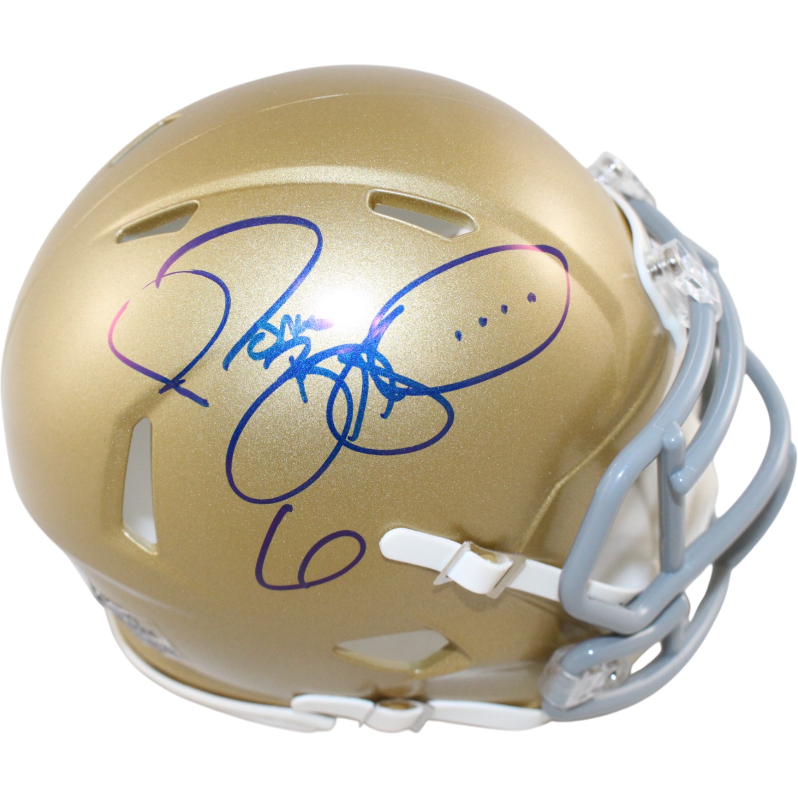 Jerome Bettis Autographed Notre Dame Fighting Irish Mini Helmet Beckett W 51772
