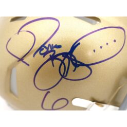 Jerome Bettis Autographed Notre Dame Fighting Irish Mini Helmet Beckett W 51772