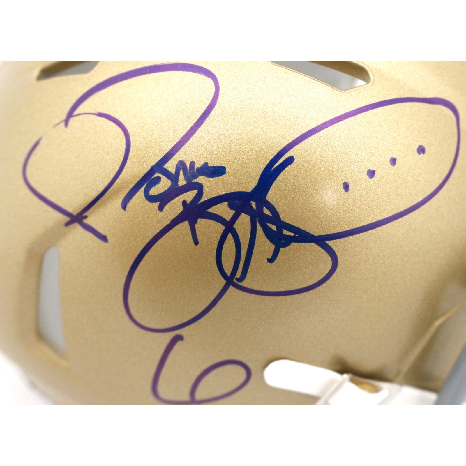 Jerome Bettis Autographed Notre Dame Fighting Irish Mini Helmet Beckett W 51772 2 Jerome Bettis Autographed Notre Dame Fighting Irish Mini Helmet Beckett W 51772