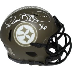 Jerome Bettis Signed Pittsburgh Steelers Salute Mini Helmet Beckett 