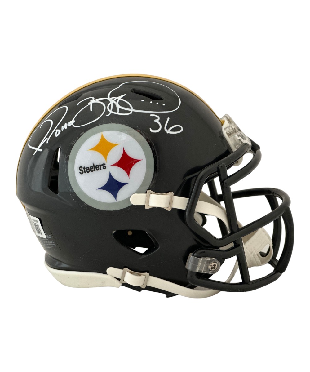 Jerome Bettis Signed Pittsburgh Steelers Spd Mini Helmet Beckett
