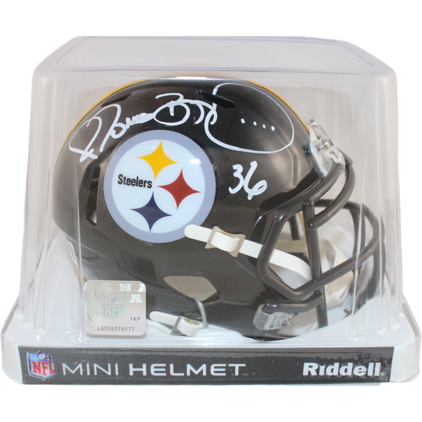 Jerome Bettis Autographed Pittsburgh Steelers Mini Helmet Beckett Witness 51638 5 Jerome Bettis Autographed Pittsburgh Steelers Mini Helmet Beckett Witness 51638