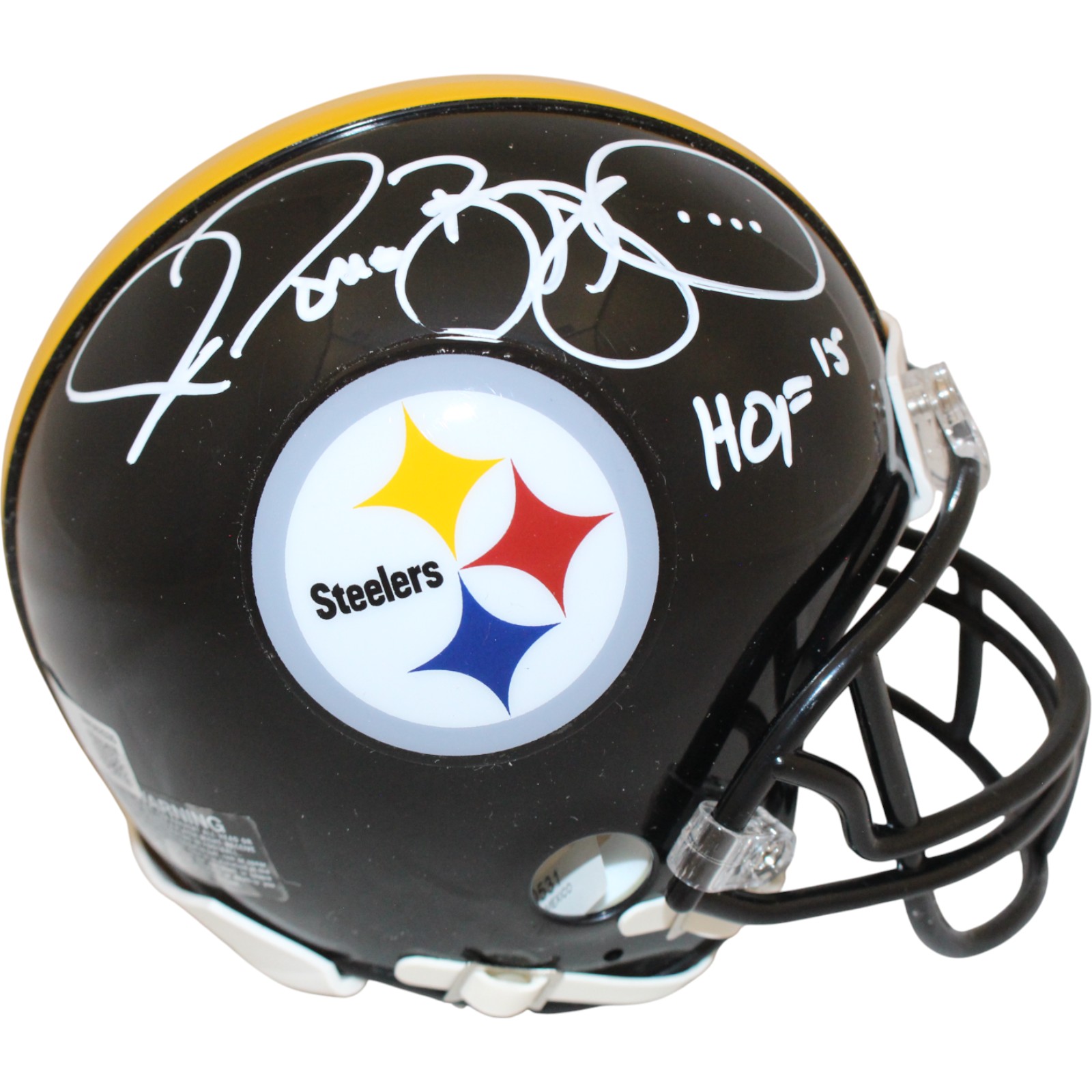 Jerome Bettis Signed Pittsburgh Steelers VSR4 Mini Helmet HOF Beckett W 51765