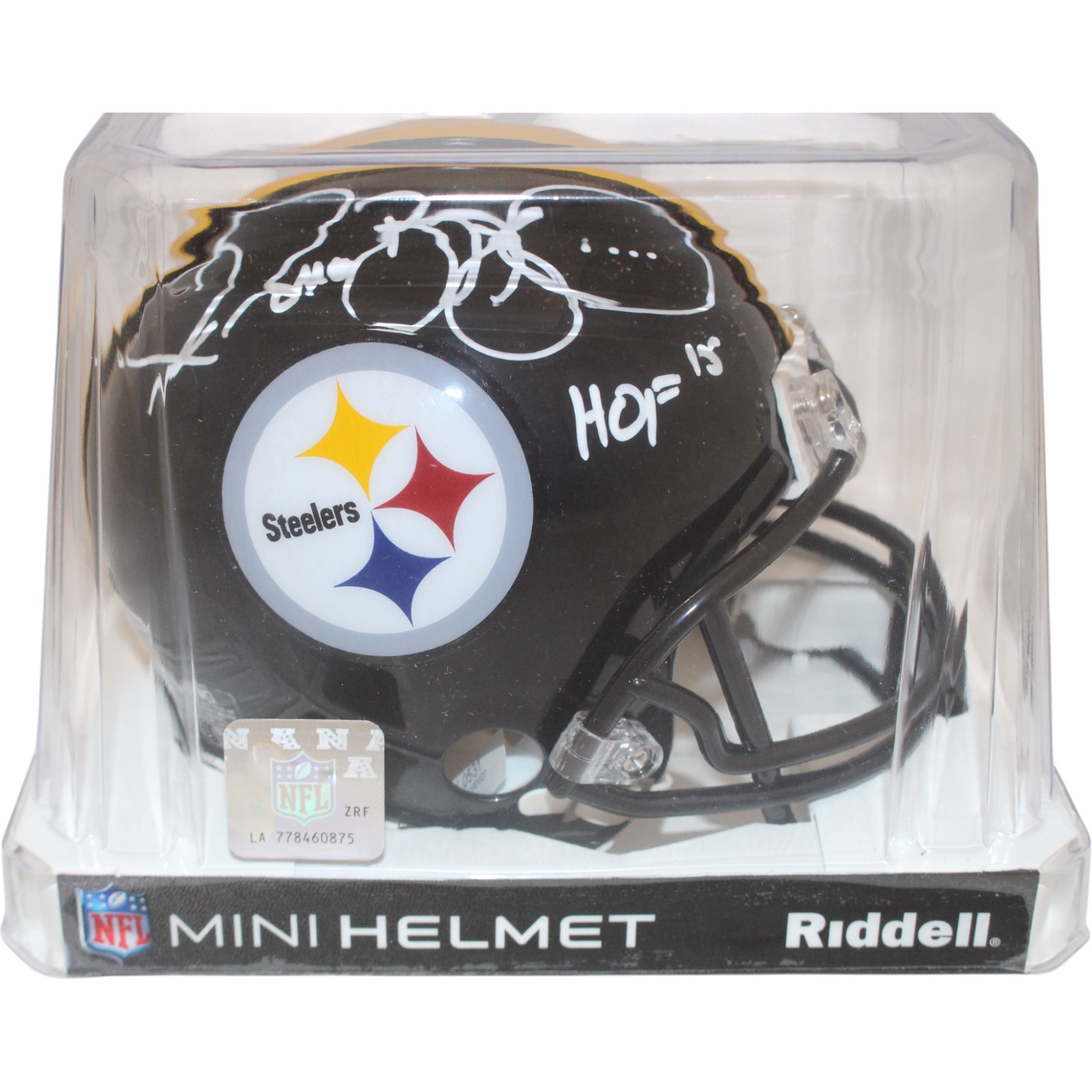 Jerome Bettis Signed Pittsburgh Steelers VSR4 Mini Helmet HOF Beckett W 51765 5 Jerome Bettis Signed Pittsburgh Steelers VSR4 Mini Helmet HOF Beckett W 51765