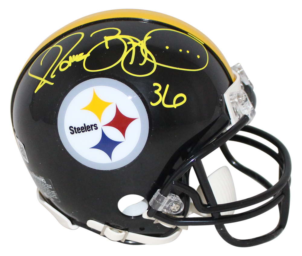 Jerome Bettis Autographed Pittsburgh Steelers VSR4 Mini Helmet Beckett