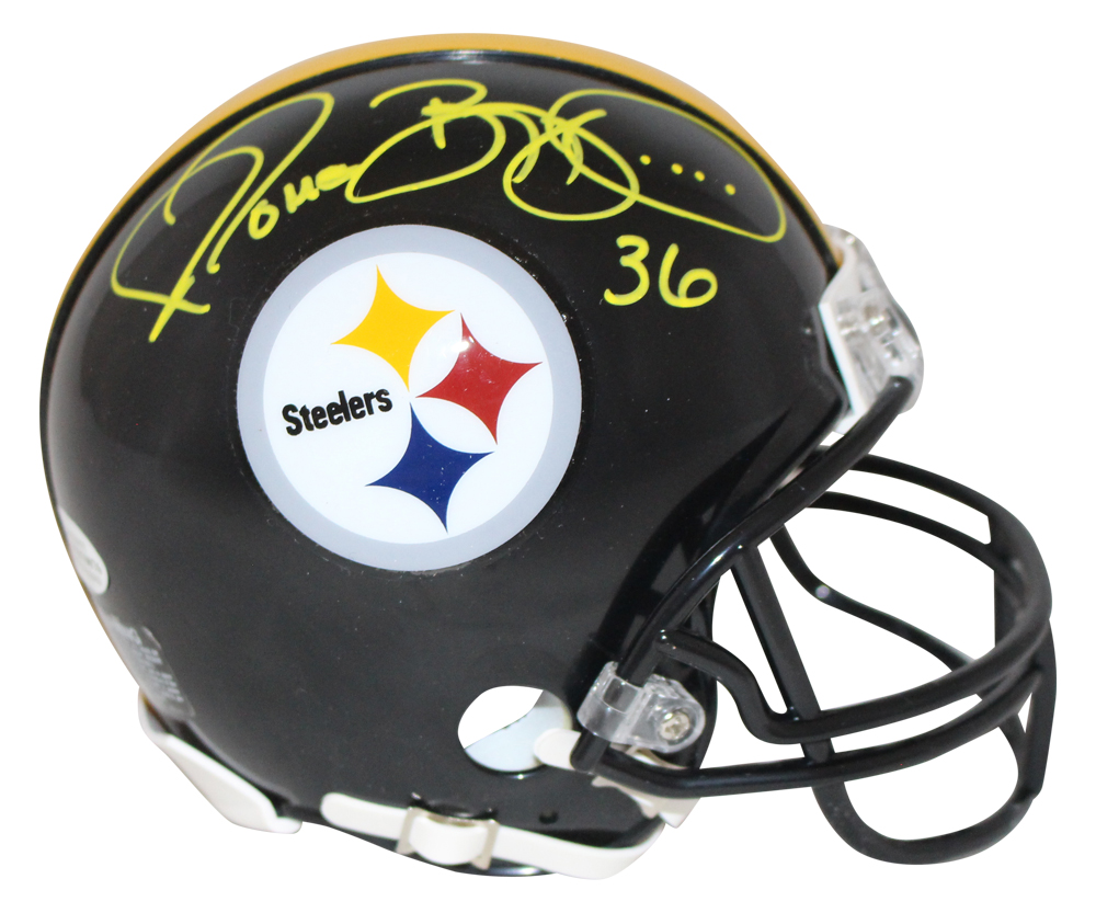 Jerome Bettis Autographed/Signed Pittsburgh Steelers Mini Helmet BAS 31212