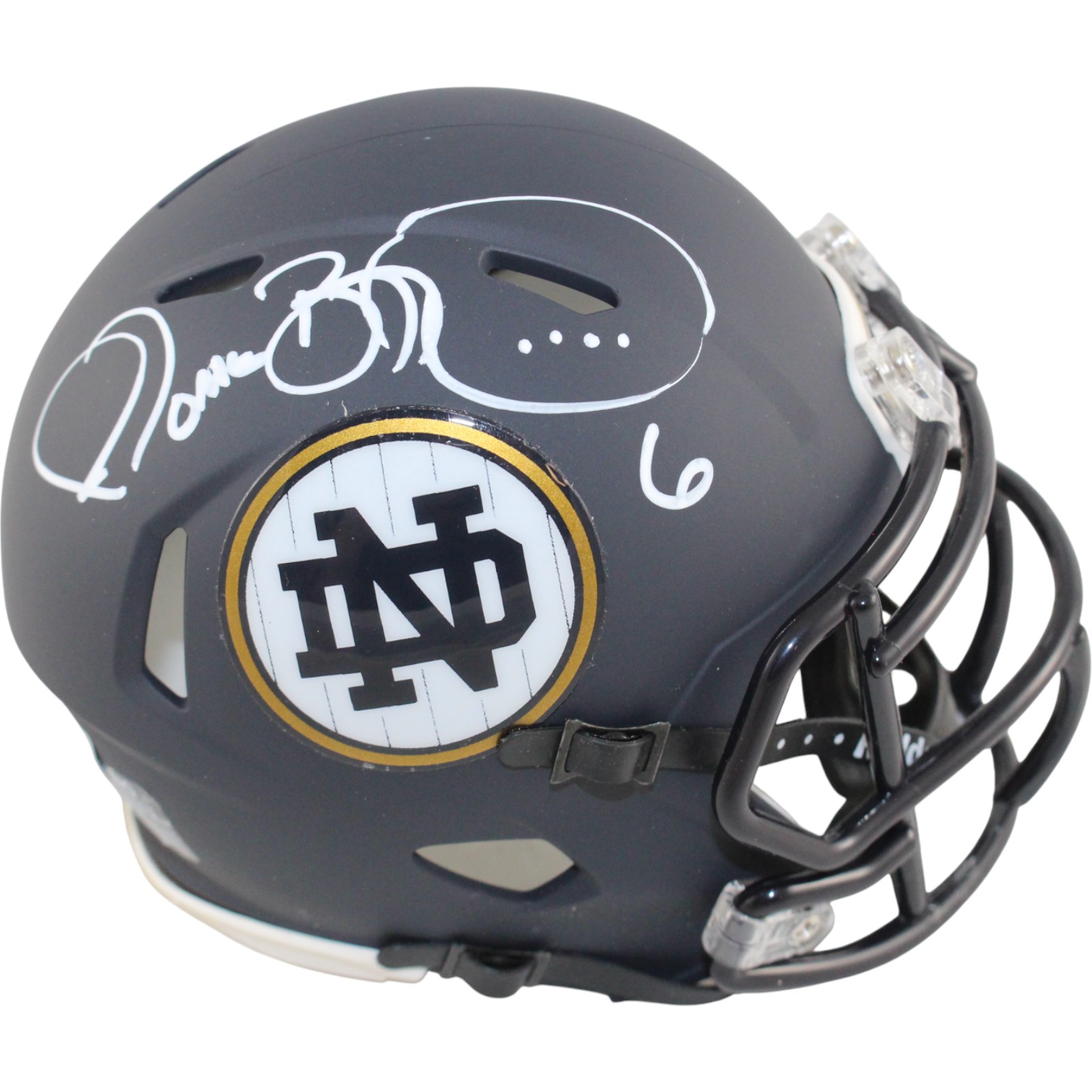 Jerome Bettis Signed Notre Dame Fighting Irish Yankees Mini Helmet Beckett 51768 1 Jerome Bettis Signed Notre Dame Fighting Irish Yankees Mini Helmet Beckett 51768