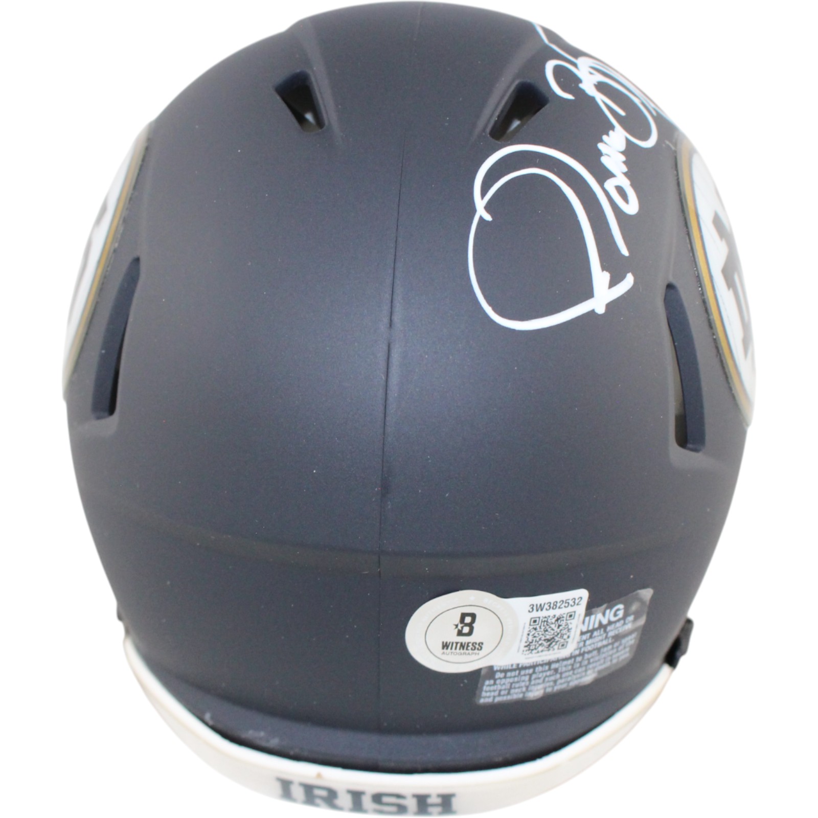 Jerome Bettis Signed Notre Dame Fighting Irish Yankees Mini Helmet Beckett 51768 3 Jerome Bettis Signed Notre Dame Fighting Irish Yankees Mini Helmet Beckett 51768