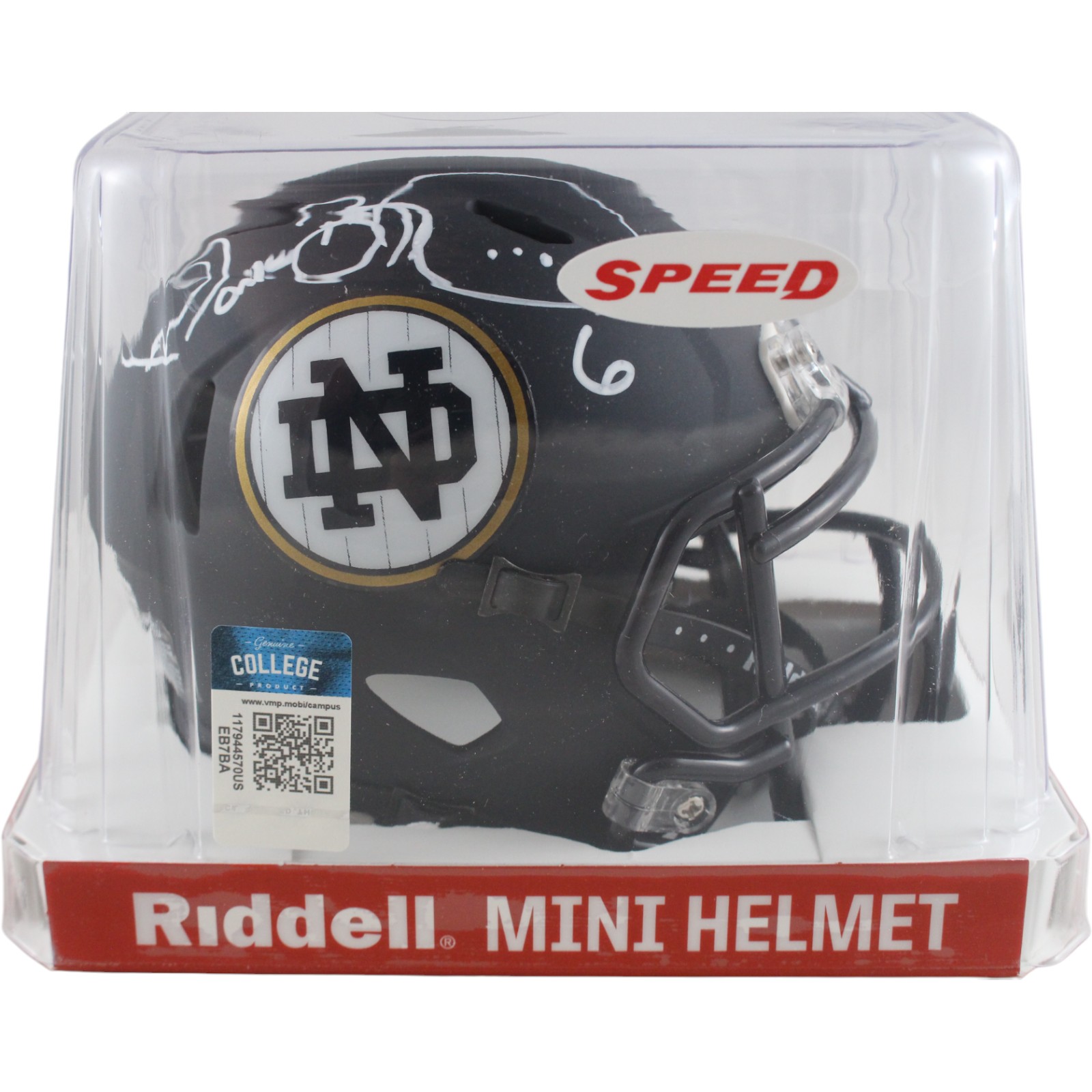 Jerome Bettis Signed Notre Dame Fighting Irish Yankees Mini Helmet Beckett 51768 5 Jerome Bettis Signed Notre Dame Fighting Irish Yankees Mini Helmet Beckett 51768