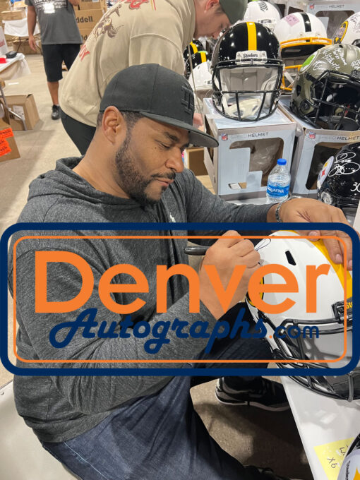 Jerome Bettis Autographed Pittsburgh Steelers F/S Lunar Helmet Beckett 49579