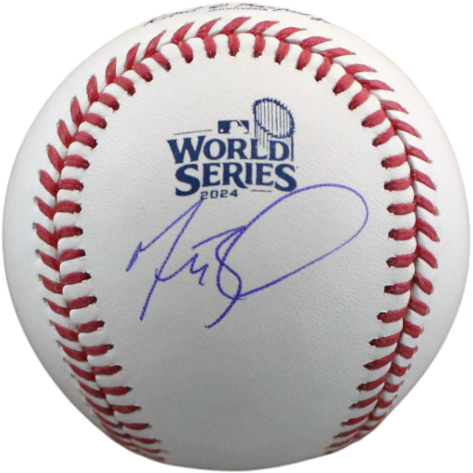 Mookie Betts Autographed Los Angeles Dodgers OML 2024 WS Baseball Fanatics 54529