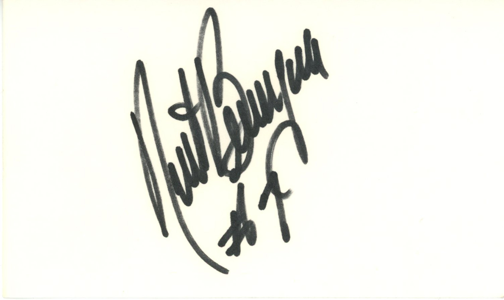 Kurt Bevacqua Autographed San Diego Padres Index Card Beckett 45304