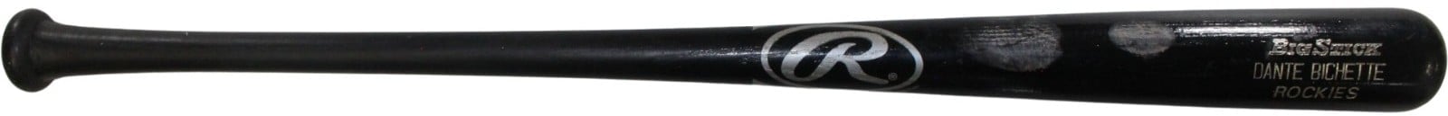 Dante Bichette Colorado Rockies Game Used Black Rawlings Baseball Bat 57273 3 Dante Bichette Colorado Rockies Game Used Black Rawlings Baseball Bat 57273