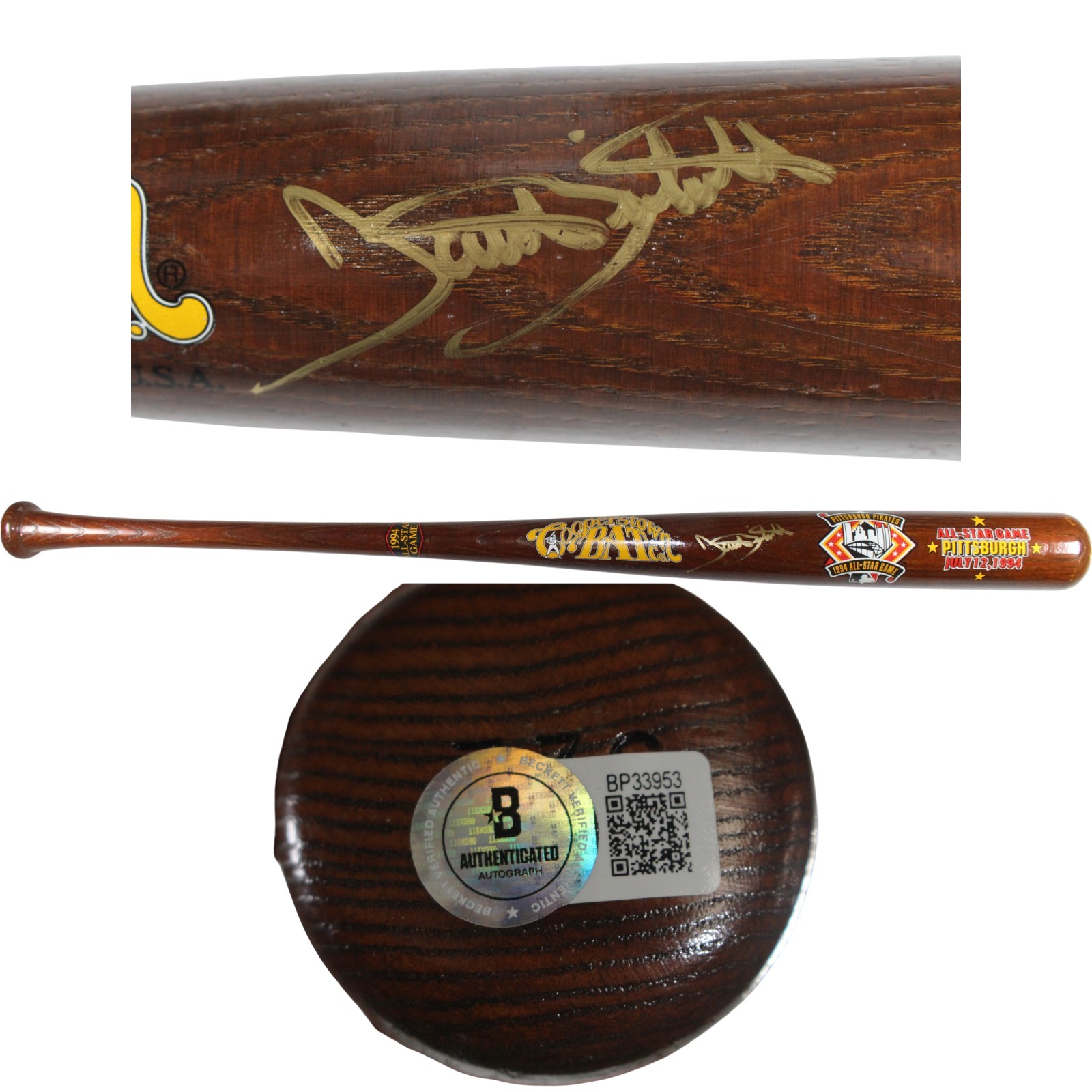 Dante Bichette Autographed Colorado Rockies 1994 All Star Game Bat Beckett 53397