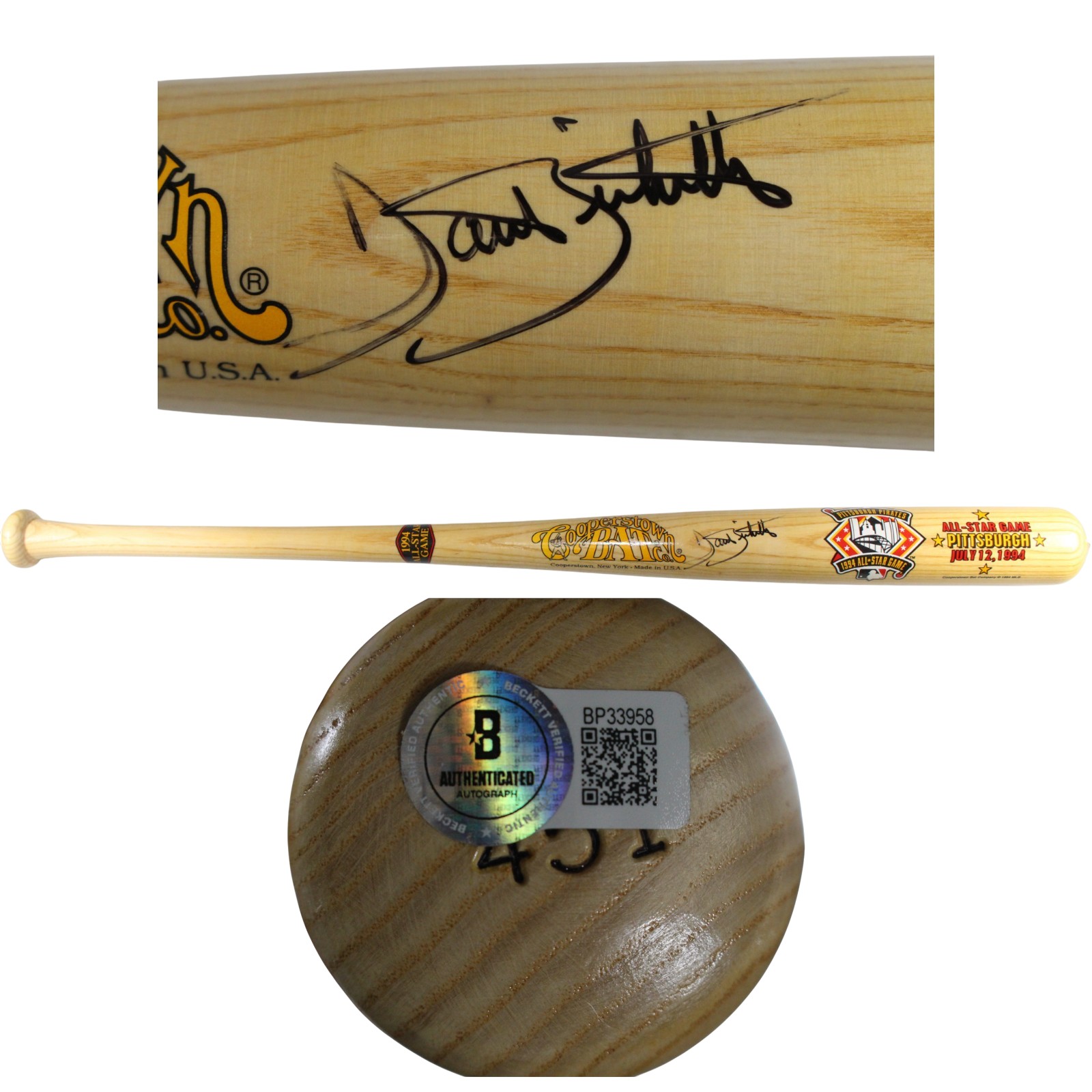 Dante Bichette Autographed Colorado Rockies 94 All Star Game Bat Beckett 53398 1 Dante Bichette Autographed Colorado Rockies 94 All Star Game Bat Beckett 53398
