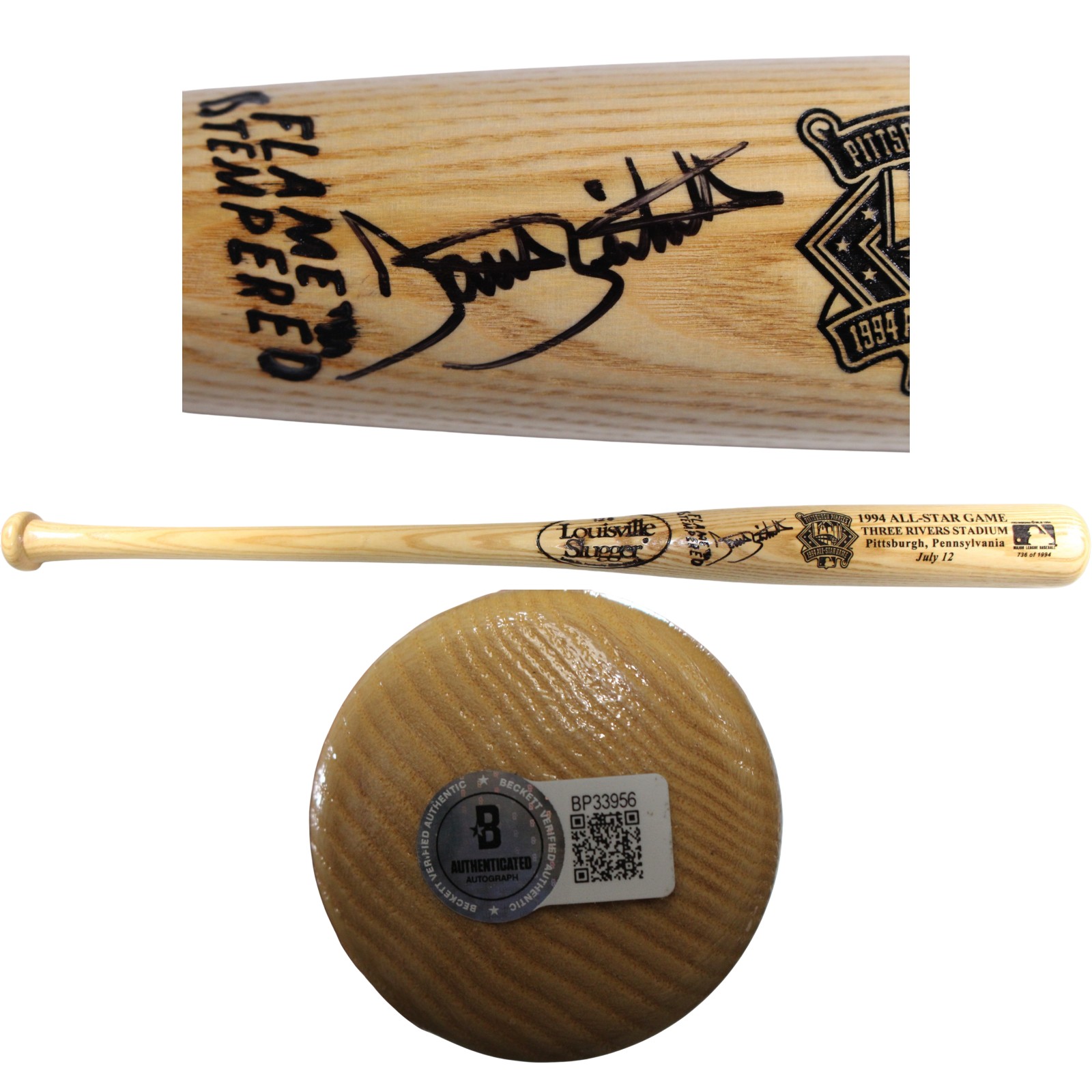 Dante Bichette Autographed Colorado Rockies 1994 All Star Game Bat Beckett 53402